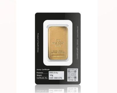 50g Fine Gold 999.9 Bar on order only
