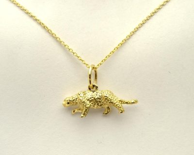 9ct Yellow Gold Leopard Pendant (Only available in Namibia)  9afah0450
