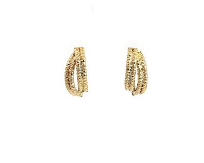 9ct Yellow Gold Banana Shape Earrings  9go0895