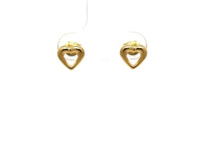 9ct Yellow Gold Heart-Shaped Earrings (Only available in Namibia)  9go0896