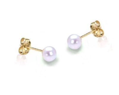 9ct Yellow Gold Small Freshwater Pearl Stud Earrings (Only available in Namibia)  9po0453