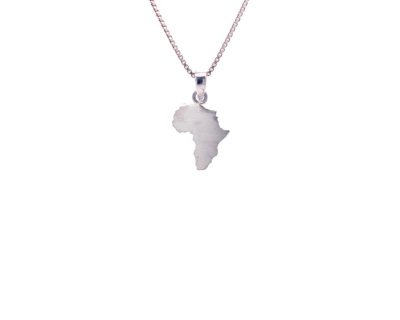 Silver Africa Map Pendant handcrafted (Only available in Namibia)  agah3052