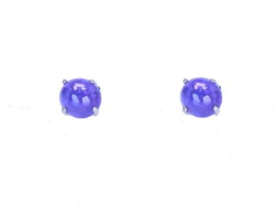 Silver Tanzanite Stud Earrings (Only available in Namibia)  ago1111