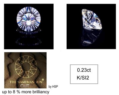 0.35ct Round Namibian Sun Cut Natural Diamond DIA6028648