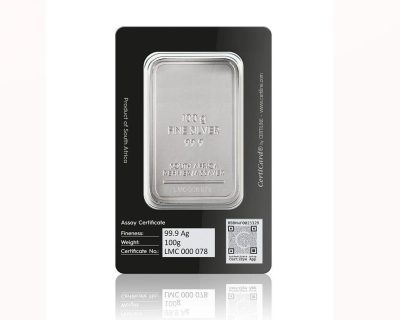 100g Fine Silver Minted Bar on order only (999)